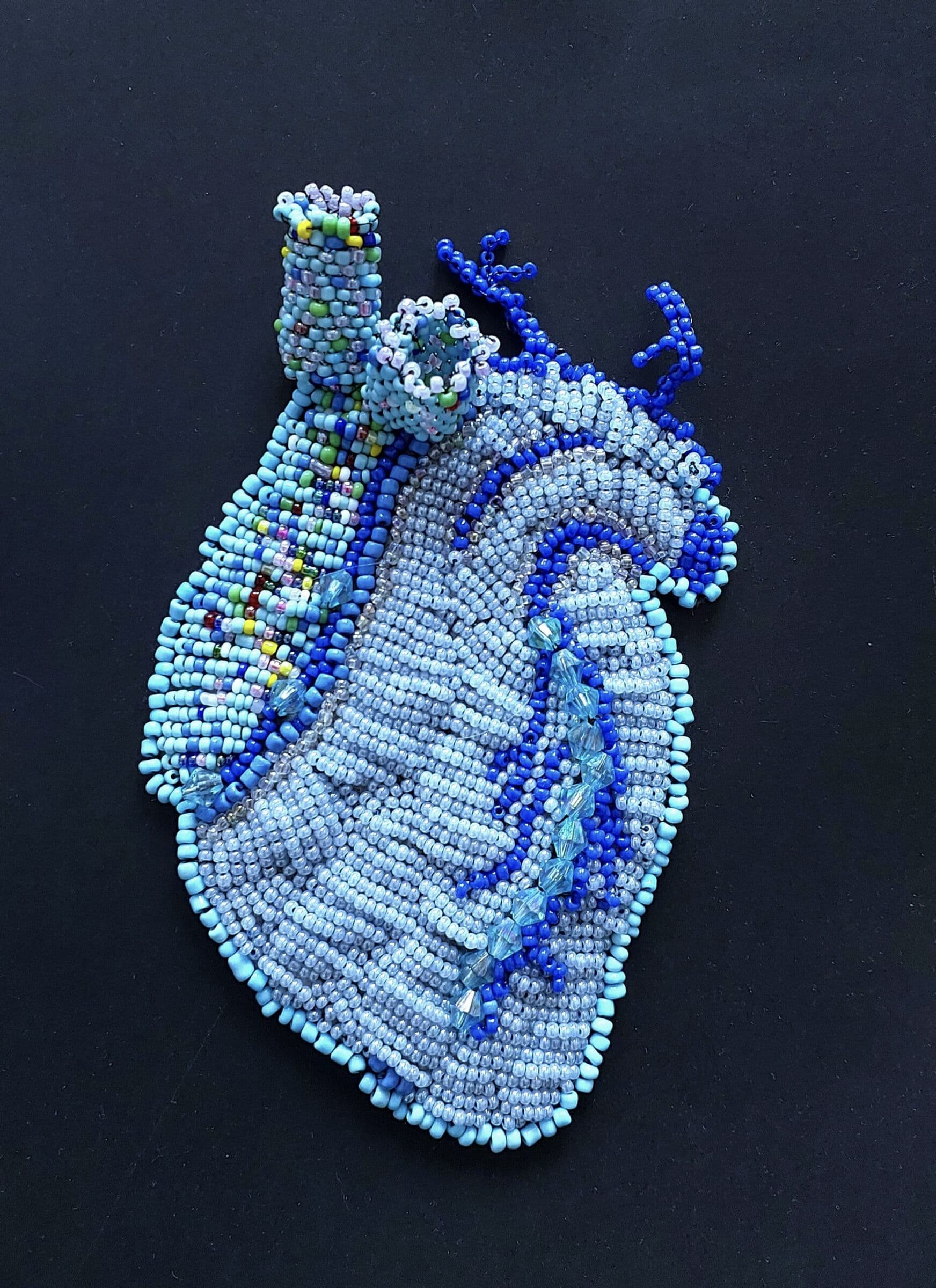 Ksenia Malurika, «Corazón azul 1», 2024